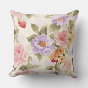 Jardin Fleurs Jaillir Oreiller