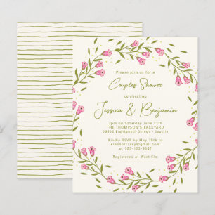 Jardin Fleurs Rose Rustique Budget Shower pour les