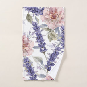 Jardin floral aquarelle de pivoine lavande 