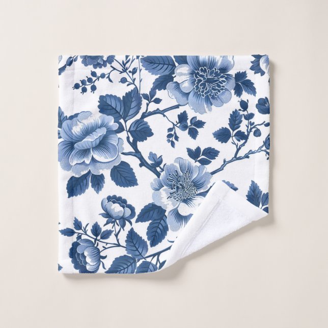 Jardin Floral Bleu (Gant de toilette)