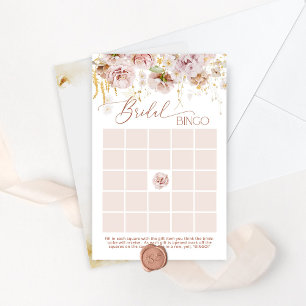 Jardin floral boho nuptiale jeu de bingo