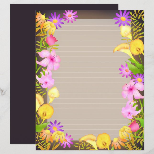 Jardin Floral Brown (Devant / Derrière)