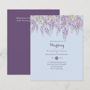 Jardin Floral de Glycine Lavande Mariage Bleu Pous