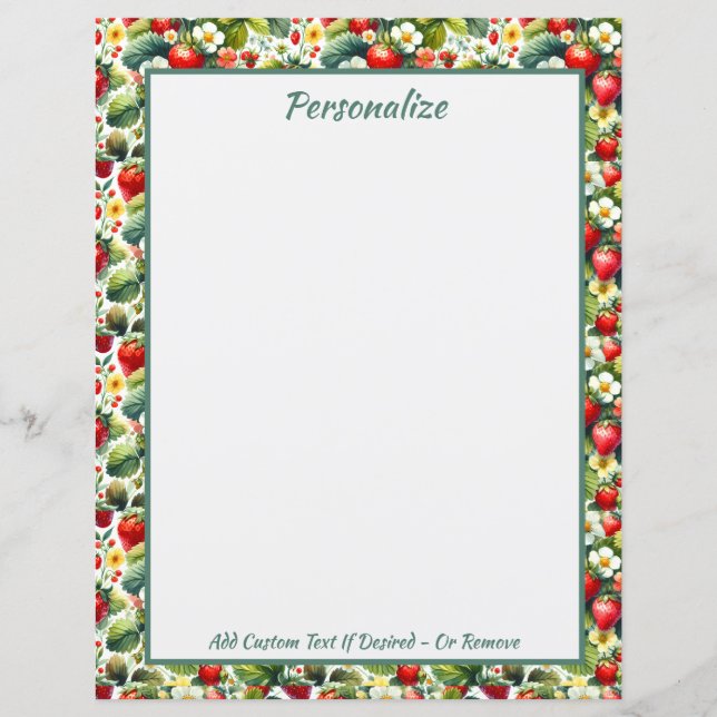 Jardin Floral Fleur Fraise vintage (Devant)