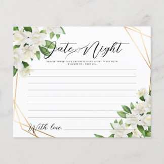 JARDIN FLORAL VERDURE Date Nuit Idée Carte Jeu