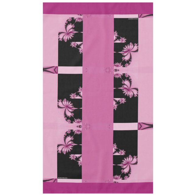Jardin fractal eau de rose Nappe (Devant)