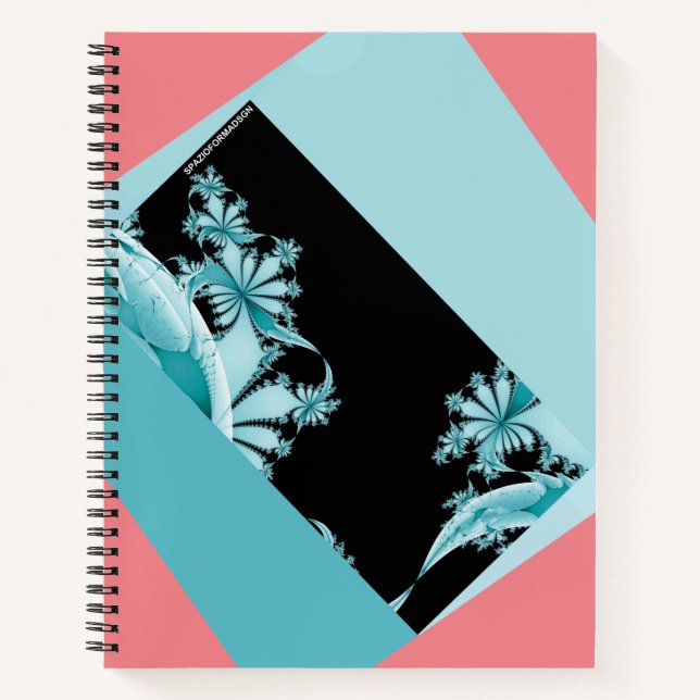 Jardin fractal et Carnet rose (Devant)