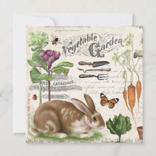 Jardin français Vintage moderne Rabbit