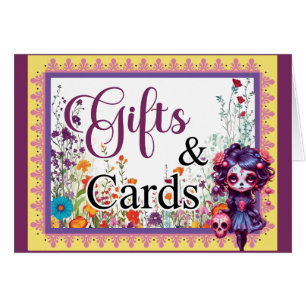 Jardin gothique Cute sucre Crâne Cadeaux n Cartes