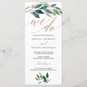 Jardin Greens Programme de mariage - Nous le faiso