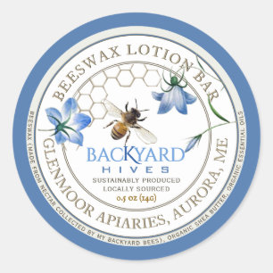 Jardin Hive Apiary Durable Lotion Bar Étiquette
