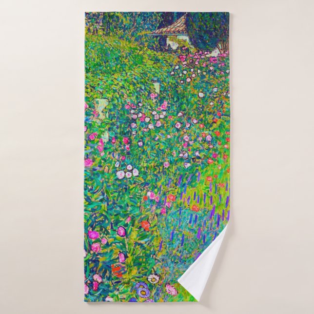 Jardin Italien, Gustav Klimt (Serviette de bain)
