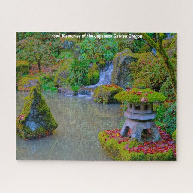 Jardin japonais d'automne Oregon. Puzzle (Horizontal)