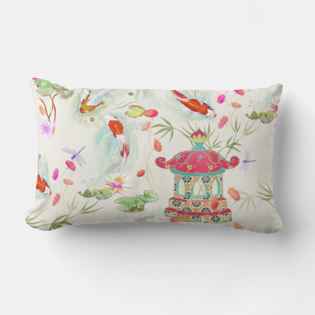 Jardin japonais d'eau sur Coussin ivoirien (Recto)