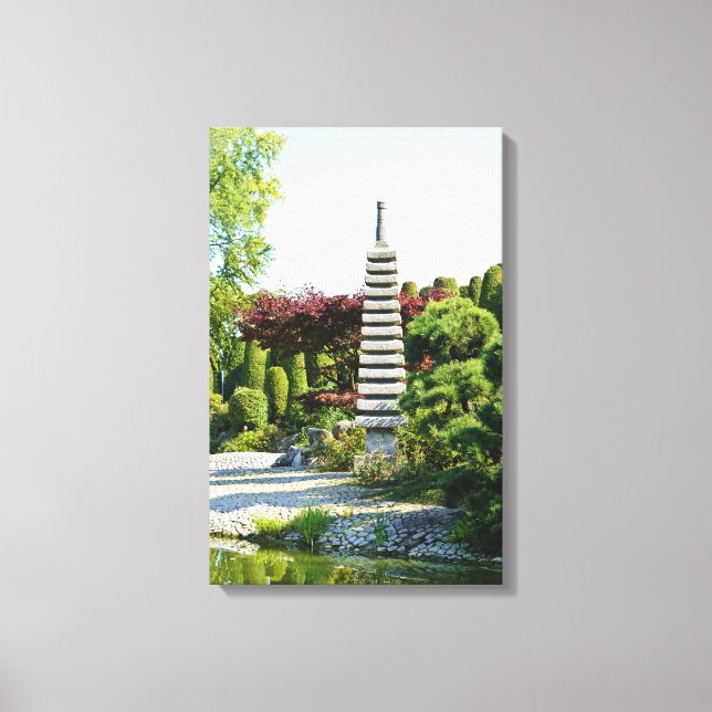Jardin Japonais Toile Encadrée (Recto)