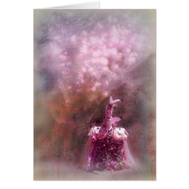 jardin magique avec princesse, carte (Devant)