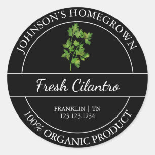Jardin maison Étiquette Cilantro bio frais