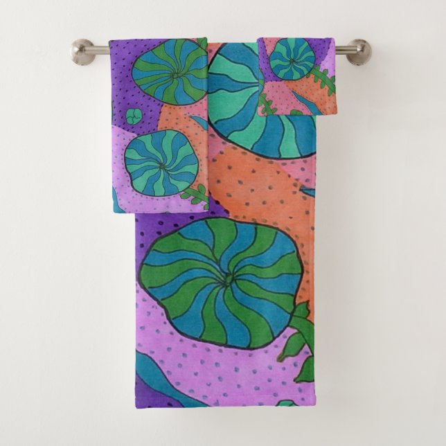 Jardin marin Retro Abstrait  (En situation)