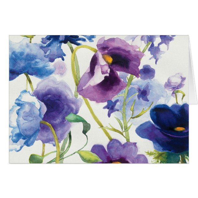 Jardin mélangé bleu et pourpre (Devant horizontal)