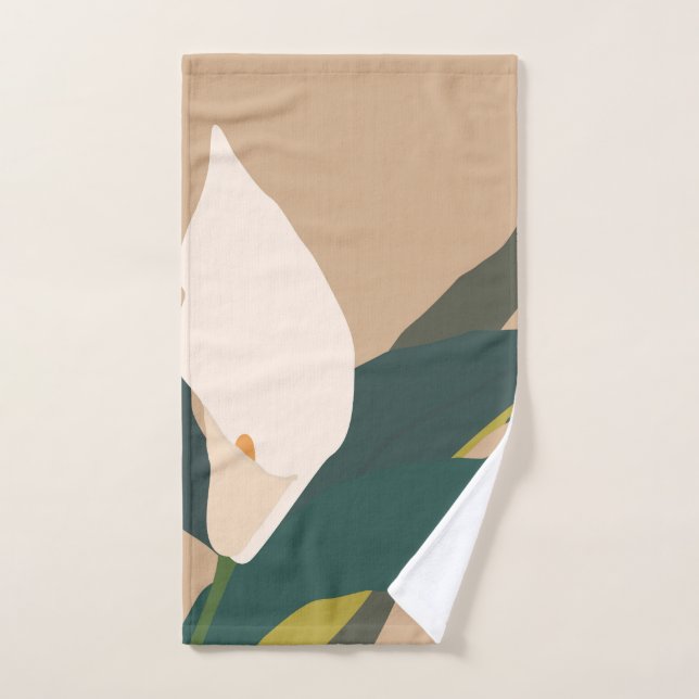 Jardin moderne Calla Lily Décor à la maison (Serviette à main)
