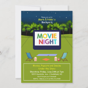 Jardin Movie Nuit Invitation