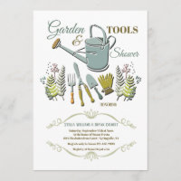 Jardin Outils Douche Invitation