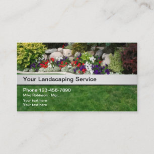 Jardin Paysage Cartes de visite simples