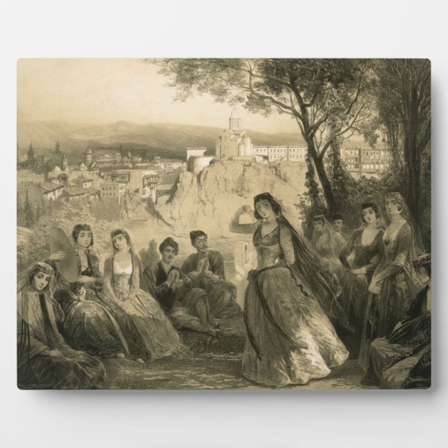 Jardin près de Tiflis, Géorgie, plaque 27 d'un liv (Devant)