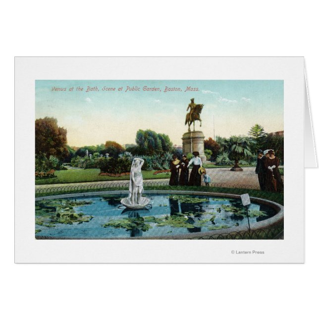 Jardin public de Boston vue de Vénus au bain (Devant horizontal)