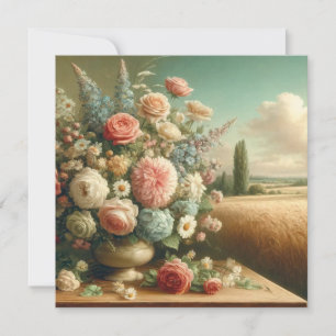 Jardin romantique Bliss Invitation Anniversaire