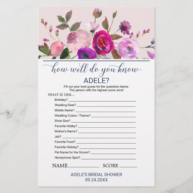 Jardin romantique Ce qui est dans votre sac à main (Devant)