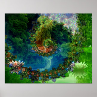 Jardin romantique - Poster