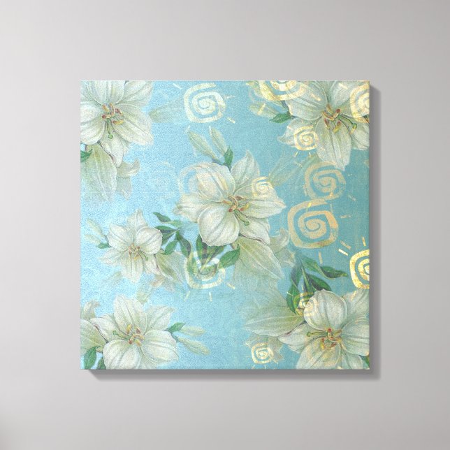 Jardin romantique - Toile Enveloppée (Recto)
