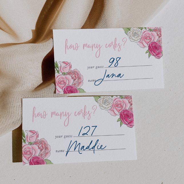 Jardin Rosé "Combien de lièges" Carte de jeu (Créateur téléchargé)