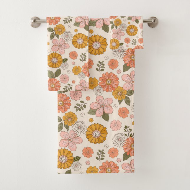 Jardin rose et orange Motif (En situation)