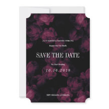 Jardin Rose foncé Enregistrer les cartes de dates