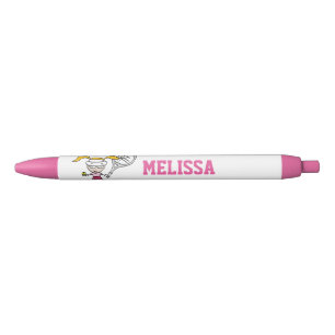 Jardin rose personnalisé filles tennis stylos fê