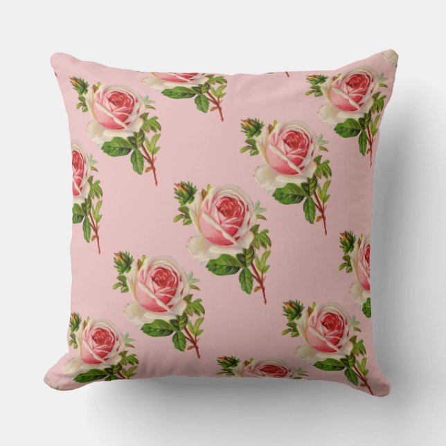 Jardin rose vintage Oreiller (Recto)
