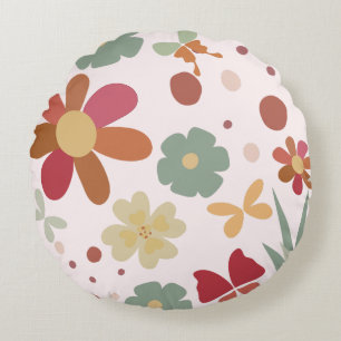 Jardin rustique Boho Style Coussin rond