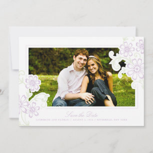 Jardin Rustique Fleurs Save the Date