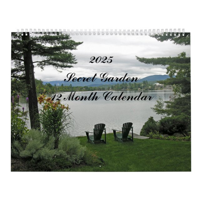 Jardin secret Calendrier des fleurs 12 mois (Protection)