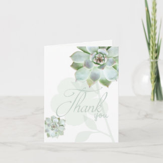Jardin Succulents Carte de remerciements Mariage
