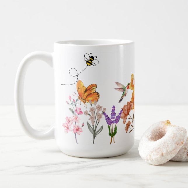 Jardin 😁 tasse à café 15oz (Avec donut)