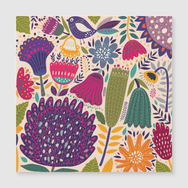 Jardin tropical : collection motif de printemps. (Devant)