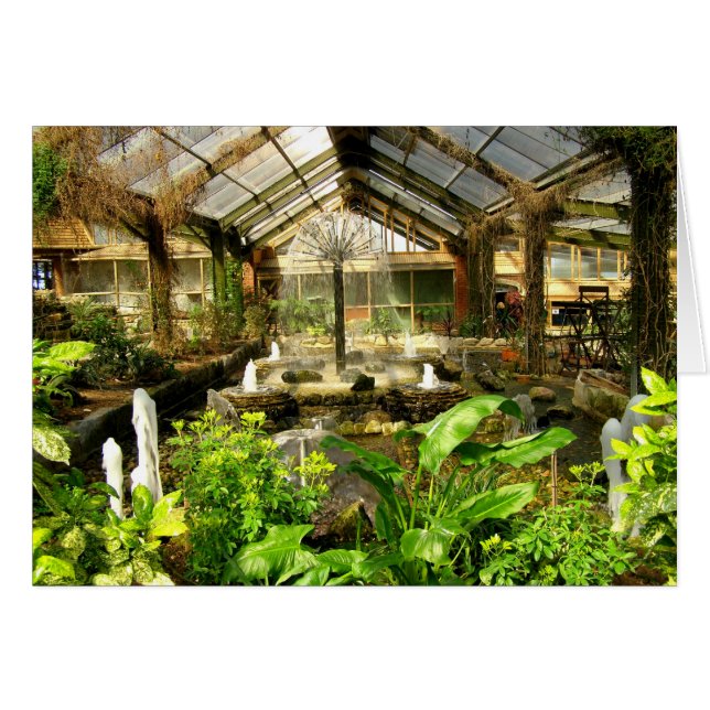 Jardin tropical sous carte de verre (Devant horizontal)