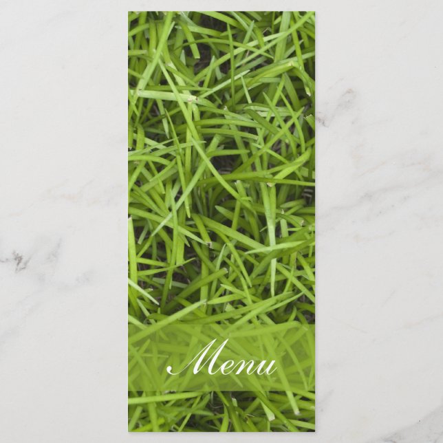 Jardin vert Mariage Menu (Dos)