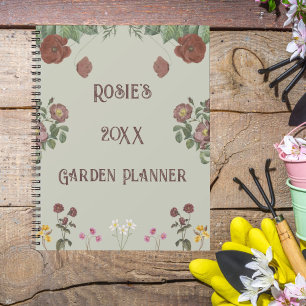 Jardin vintage Floral Vert Personnalisé