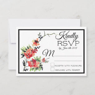 Jardin Vintage romantique Mariage RSVP