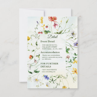 Jardin Whimsical Aquarelle Fleur sauvage été