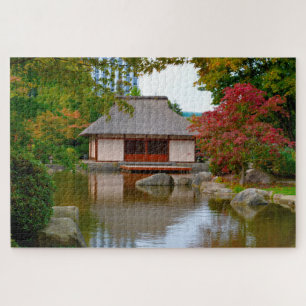 Jardin Zen Japonais Hambourg Allemagne. Puzzle à